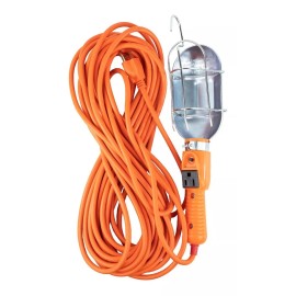 CNX Lámpara De Taller Con Canastilla Metálica Naranja 15 Metros