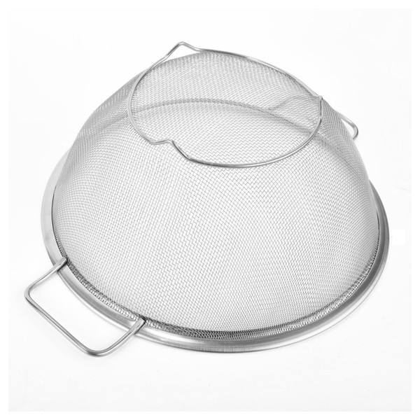 SEABABOO Stainless Steel Kitchen Strainer, Diameter 26 cm, Kitchen Drainer