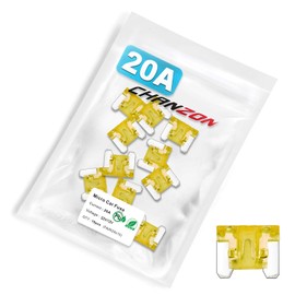 Chanzon 10pcs Low Profile Mini (Micro) Blade Fuse 20A Fast Blow