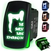 Waterproof Funny Rocker Switch 12v ON/Off, LED Backlit with Etched