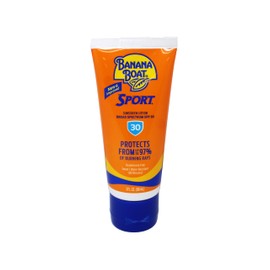 Banana Boat Sport Sunscreen Lotion, SPF 30 Broad Spectrum, Water Resistant, 3 fl oz (Pack of 6)