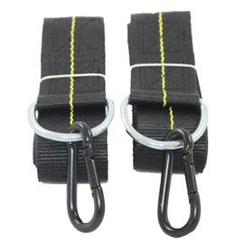 Hammock Straps - Tree Straps with Carabiner - 2 Inch X 8 Foot - Heavy Duty 4,000 lb Webbing - Hammock Tree Straps - Made in USA