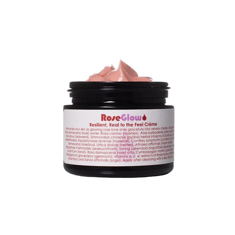 LIVING LIBATIONS - Organic/Wildcrafted Rose Glow Face Creme | Natural,