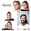 HIGHLIKE 2-Pack Hard Cases Folding Reading Glasses, Pocket Wallet Purse