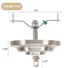 SHENGQINGTOP Heavy Duty Light Fixture Canopy Kit 5.3 Inches Diameter