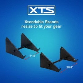 XTS Desktop Stand, XL 11.8" - 20.8" Size for Mixer/DJ Controller/Keyboard/Eurorack, Adjustable Length, Easy To Assemble and Resize