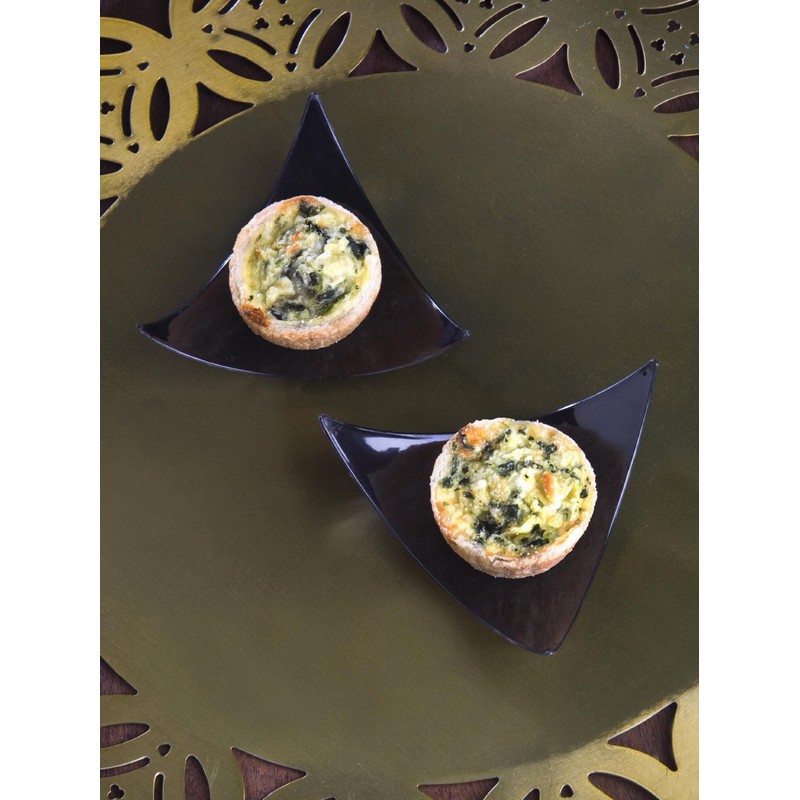 EMI Yoshi Small Wonders Aster Black Plastic Triangle Dish