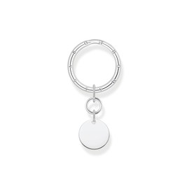 Thomas Sabo KR15-637-21 Key Ring with Pendant in Sterling Silver, One Size, Precious metal, No Gemstone