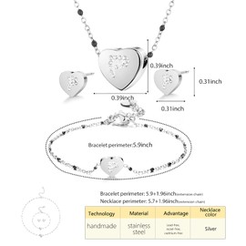 BELLALULU Tiny Heart Initial Necklace for Women - 14K Gold Silver A-Z Letter Heart Pendant Necklace with Crystal Rhinestone Dainty Alphabet Choker Chain Jewelry Gift for Women