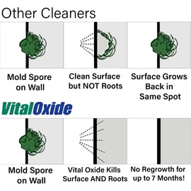 Vital Oxide Disinfectant, Deodorizer, Cleaner, Food-Contact Sanitizer, Virucide – EPA Registered – Kills Mold & Mildew, Eliminates Odors – Free Applicator Mitt, 1 Gallon + 32oz Spray Bottle