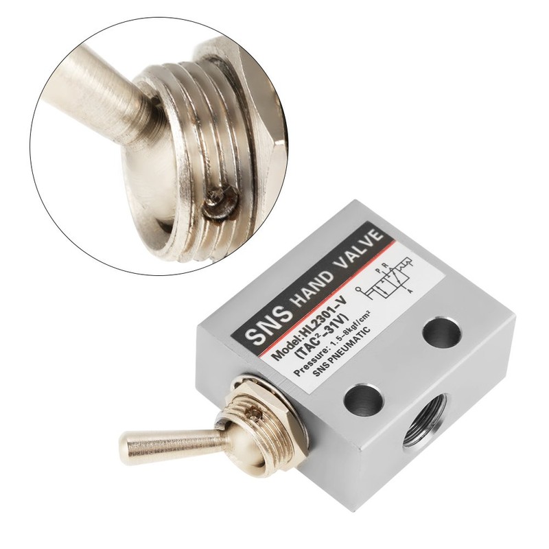 HL2301 Switch Valve Pneumatic 3-Way Diverter Valve with 2 Positions