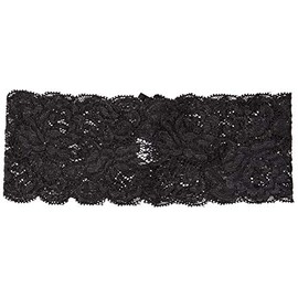 La-Pomme 51303 Women's Sheer Stretch Lace Eye Mask, Blindfold, Sleeping, Black, Japan F (Free Size), Black