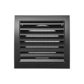 HVAC OV Anthracite ABS Plastic Exhaust Dryer Vent Cover - 4 Inch Fit for Bathroom, Kitchen, Laundrie and Garage Ventilation Systems, 4''