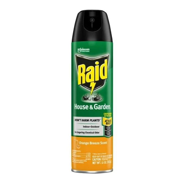Raid House & Garden Insect Killer Spray, Orange Scent 11