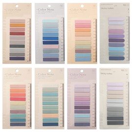 Ogetok 1600 Pcs Sticky Tabs, Morandi Sticky Notes Page Markers Book Tabs Index Tabs Memo Stickers, 80 Colors Writable & Repositionable Post it Tabs for Annotating Books, Folders, Monitors