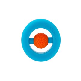Chewigem Pocket Sized Hand Fidget & Stimming Toy - Non-Toxic, Washable, Discreet Chewable Aid for Autism, ADHD, SPD, Anxiety & Oral Motor Needs (Blue & Orange)