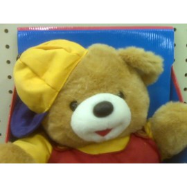 PEEK-A-BABE NEW - ELECTRONIC STUFFED TALKING BEAR -  - SAYS 7 DIFFERENT PHRASES