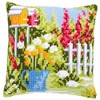 Cross Stitch Cushion kit in My Garden