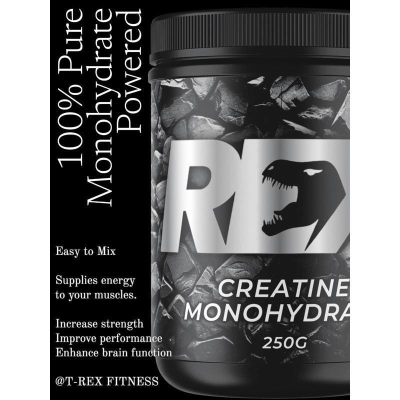 Rex Fitness Creatine Monohydrate 250g Powder - Pre-Work - Proven