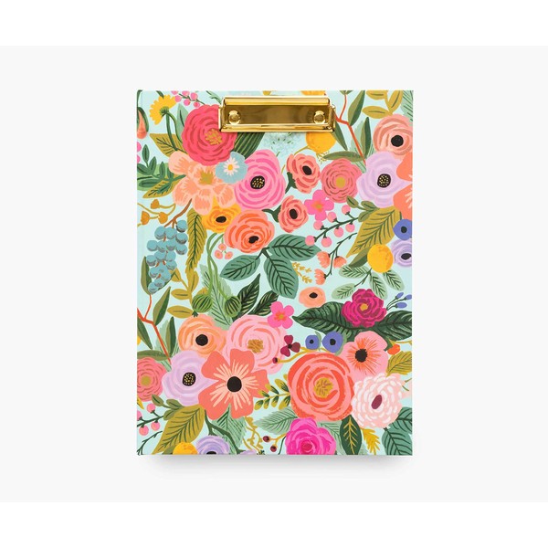 RIFLE PAPER CO. Garden Party Clipfolio, Illustrated Hardcover and Contrasting