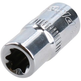 E8 Female Torx Socket Star Bit 1/4" Drive Standard External Chrome Vanadium Steel