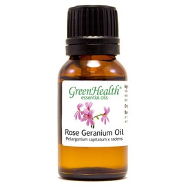 Rose Geranium – 1/2 fl oz (15 ml) Glass Bottle – 100% Pure Essential Oil - GreenHealth