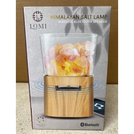Lomi Himalayan Salt Lamp Wireless Bluetooth Speaker - Multicolor Lights