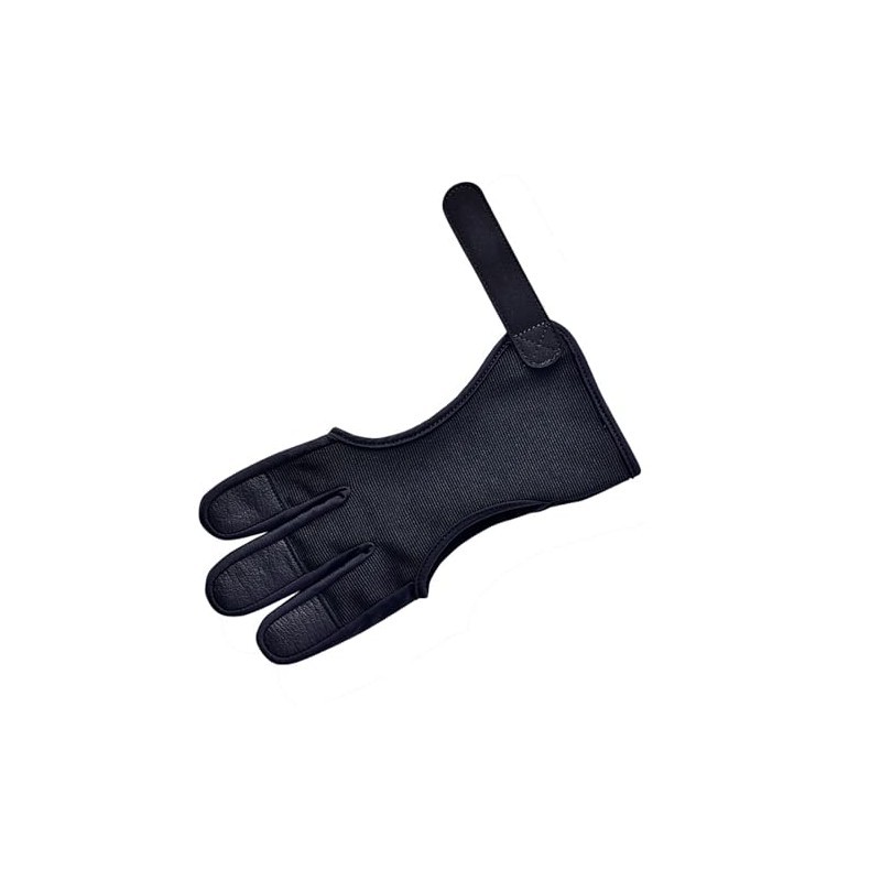 KURUGEILI Archery Glove Three Finger Protector with Leather Pad Shooting