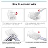 Vrabocry 20Pcs LED Connector 2/3/4/5/6Pin LED Strip Connector for 8mm