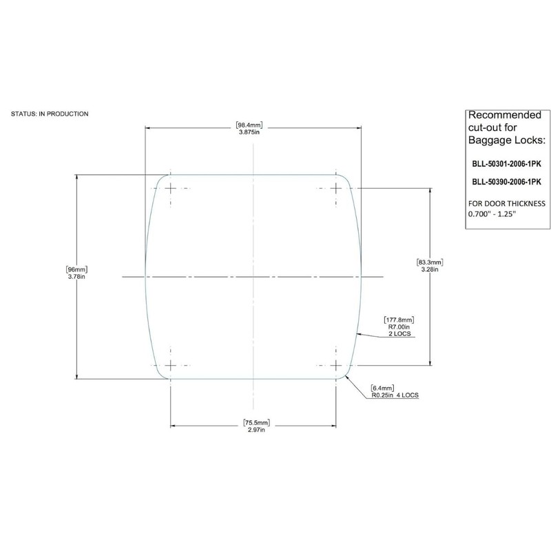 Creative Products Group BLL-50301-2006-1PK Global Versa PRO Baggage Slam Latch