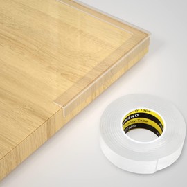 COUMENO Transparent Corner Protection, Furniture Corner Protection Tape, Home Nursery School, Kindergarten Classroom Safety Measures, Length 1.9 ft (3 m), Width 0.8 inches (20 mm), Thickness 0.08 inch (2 mm)