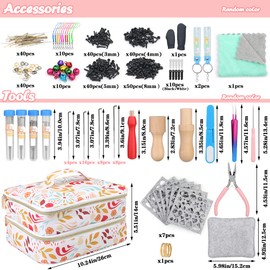 dipeer 385 Pcs Needle Felting Kit, 45 Colors Wool Roving for Felting, Complete Needle Felt Starter Kit with Basic Felt Tools and Supplies Wool Fibre Hand Spinning Craft Felting Material for Beginners