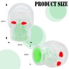 MEAJOO 4PCS Skull Fluorescent Tire Valve Stem Caps, Luminous Car