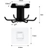 Under Cabinet 360° Rotatable Kitchen Hooks with 6-Claws, 2Pcs 360°