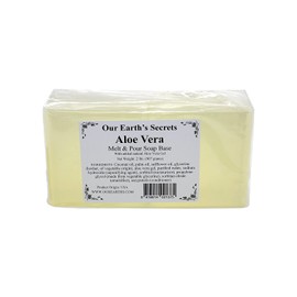 Our Earth's Secrets - 2 Lbs Melt and Pour Soap Base - Aloe Vera