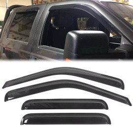 Geartronics For 1999-2016 Ford F250 F350 F450 Super Duty Window Visors Rain Guards Deflector