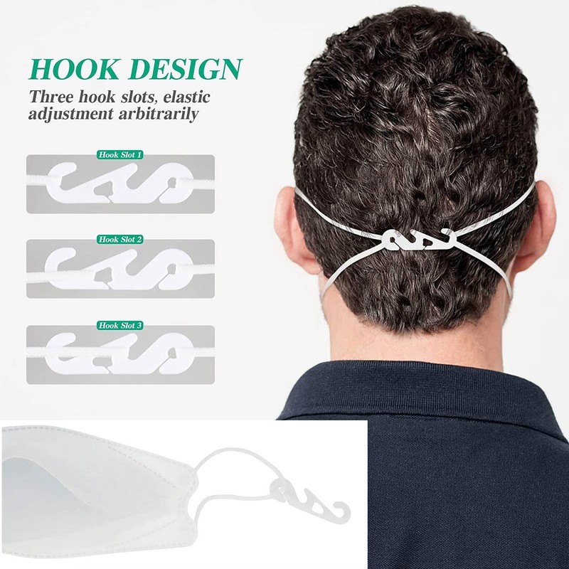 TubeRoo FFP2 Mask Large Head White Fish Shape Pack of
