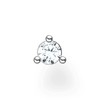 Thomas Sabo Single Stud Earrings White Stone 925 Sterling Silver
