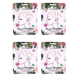 Derma V10 Hair Sheet Mask Nourishing and Conditioning X 4 Pack Vegan (4 Pack Marula Oil)