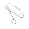 Minkissy Stainless Steel Curved Makeup Scissors for Eyebrows Eyelids Nose