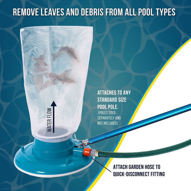 U.S. Pool Supply Professional Swimming Pool Leaf Terminator Vacuum -