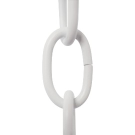 RCH Hardware CH-S56-11S-WHT Steel Chandelier Chain 9 Gauge, White (1 Foot)