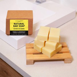 Caron & Doucet - Ginger & Lemongrass Castile Soap, 6 Bars | 100% Natural Premium Moisturizing Olive Oil Soap bars for Hands & Body. Made in Canada with Certified, Sustainably Sourced Plant Oils.