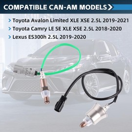 JUSNBASR 234-9307 234-9304 2 PCS Upstream Downstream Oxygen O2 Sensor Compatible with Toyota Avalon 2019-2021, Toyota Camry 2018-2020, Lexus ES300h 2019-2020 2.5L Replaces # 89467-33210 89467-33290