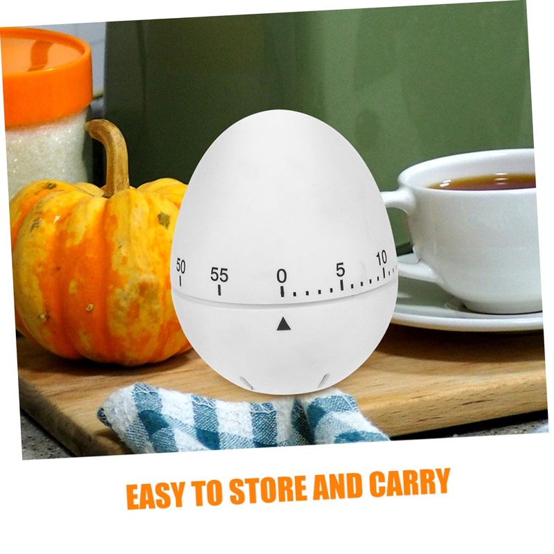 MAGICLULU 2pcs Egg Shape Kitchen Timer Mechanical Timer Compact Portable