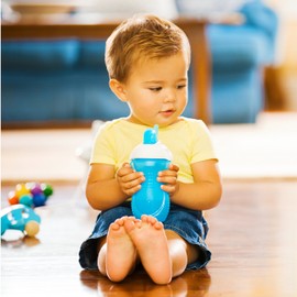 Munchkin® Click Lock™ - Vaso para niños pequeños, 9 onzas, paquete de 2, azul/morado