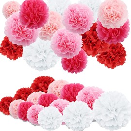 YFFSFDC Paper Pom Poms, Honeycomb Balls, Set of 15, Paper Flowers, Parties, Paper Pom Poms, Birthdays, Graduations, Decorations, Weddings, Decorations, Interior, Wedding, Photography, Celebrations, Anniversaries, Festivals, Cultural Festivals, Birthday D