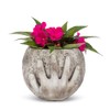 Abbott Collection Moon in Hands Cement Planter - Grey, Small