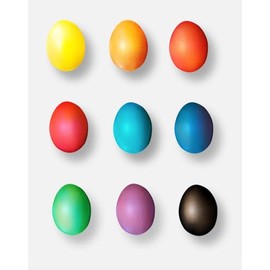 Pysanky Easter Eggs Decorating Dyes, Set of 9, Powder Form, Non Edable, Multicolor