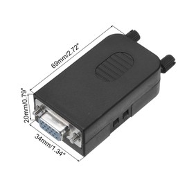TA-VIGOR DB15 D-Sub Connector Female Socket 15 Pin 3 Row Breakout Board Connector with Screws, Serial Port Adapter Terminal Block for CNC Machine Computer Mechanical Equipment